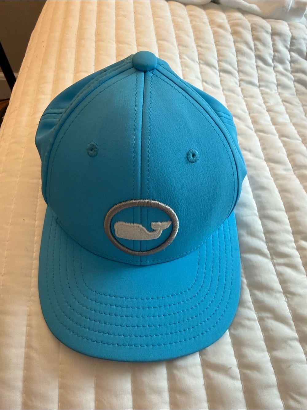 Vineyard Vines Turquoise Whale Logo Kids Baseball Cap